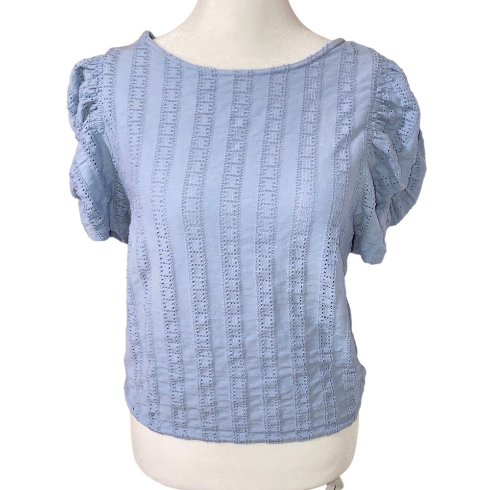 Free People Blue Women's Top Size M